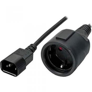 CAVO ADJ PER UPS 1 PRESA SCHUKO 16A F - 1 CONNETTORE IEC M, NERO