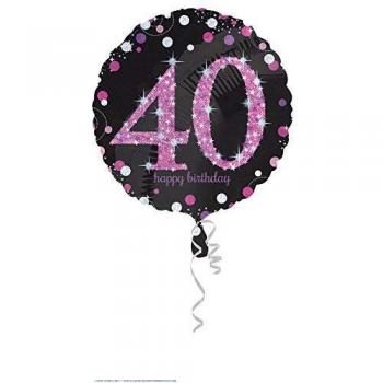 GEBURTSTAG - PINK SPARKLING - Deko 40 Party Set Geburtstagsdeko Tischdeko
