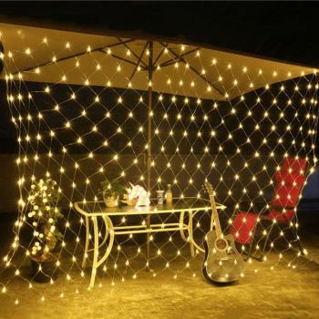 Waterproof LED String Lights - 3M x 2M Courtyard Illumination