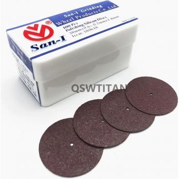 San-1 Silikon Polierscheiben für Zahntechniker 38x0,6-0,7x1,8mm 100 Stück/Box