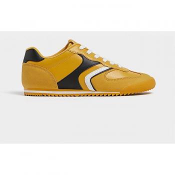 Stradivarius Casual Retro Trainers Yellow 8