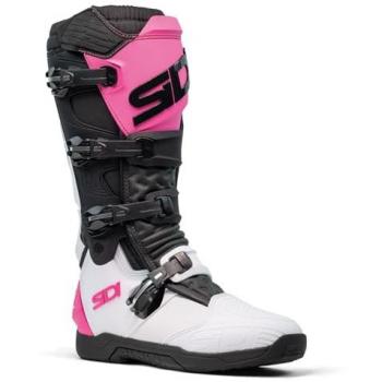 Sidi Stivali Cross X Power Sc Bianco-Nero-Rosa