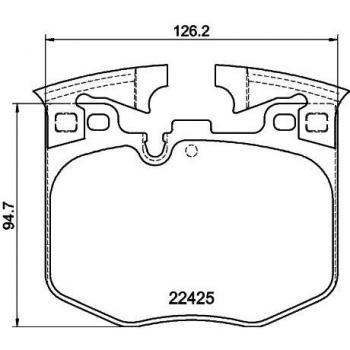 HELLA 8DB 355-025-951 Plaquettes de frein à disque