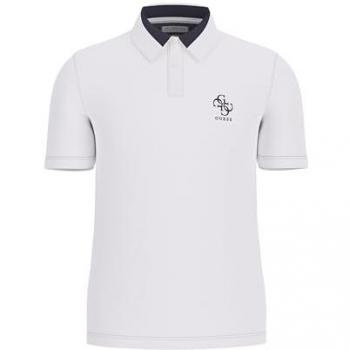 Guess Polo Uomo Lyle Pure White Maniche Corte XL