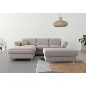 Ecksofa Apulia mit verstellbaren Arm- und Kopfteilen