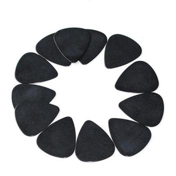 10 Musical Guitar Picks - 0.5mm Black