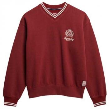 Sweat femme Country Club en couleur rouge Superdry