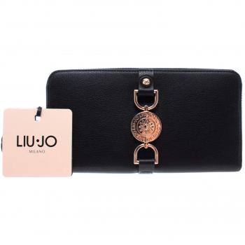 Portafoglio Donna Liu-Jo Mod. It's Me ZIP AROUND XL Ecopelle Nero AS19LJ02