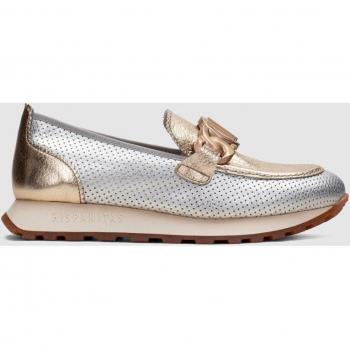 Hispanitas Mocasines de mujer de rejilla con adorno cadena