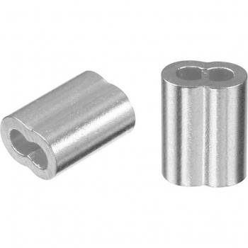 100 Pcs Wire Rope Aluminum Sleeves Clip