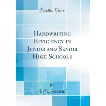 Handwriting Efficiency in Junior and Senior High Schools
