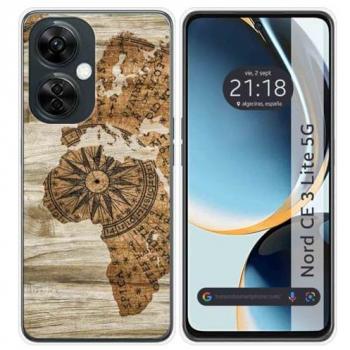 Funda Silicona Oneplus Nord CE 3 Lite 5G Diseño Madera 07 Dibujos