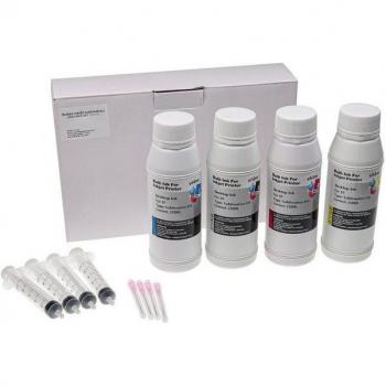 Kit Recharge Encre Sublimation VHbw 4X – 250 ml (Cyan, Magenta, Noir, Jaune)
