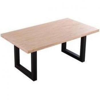 Adec Mesa de comedor Loft rectangular diseño nórdico 76x180x100 cm