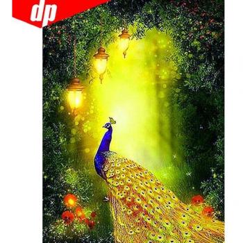 Funkelnder Pfau Mosaik