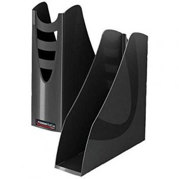 Portariviste Arda Collection Rosso Italia - Nero Carbonio - 7,5x26,6x27,8 cm - 7118RIN