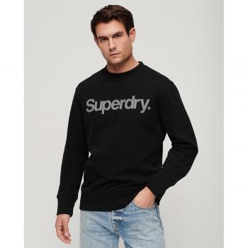 Sudadera Suelta City con Cuello Redondo – Negro XL