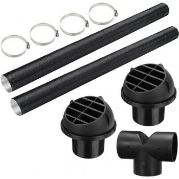 Conducto T‑75 mm para Calentador de Estacionamiento Webasto Eberspacher con Clips Manguera