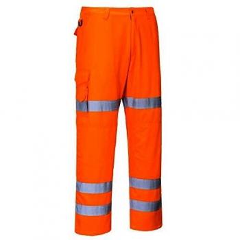 Pantalon de Pluie Hi-Vis Orange Taille XL