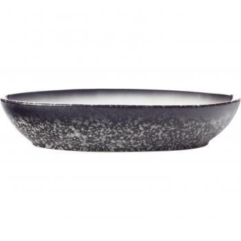 Maxwell & Williams Caviar Granite Oval Bowl, 25cm, Black