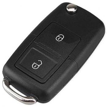 Ociodual Carcasa de Llave de Mando 2 Botones MK4 Bora Golf 4 5 6 Passat Polo Touran