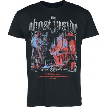 Herren‑T-Shirt Ghost Inside Vicious Circle – Schwarz, 4XL
