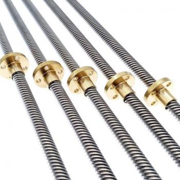 Linearführungs‑T8 Blei­Schraube 550 mm – Spiral-Tonhöhe 2–12 mm