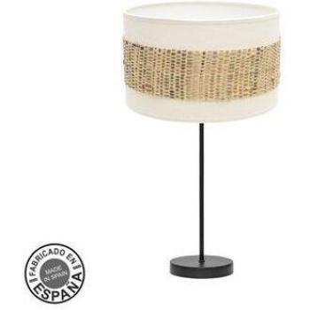 Fabrilamp Lampe à poser Medium Nicaragua 1xE27 Noir/Blanc/Naturel – 30 d