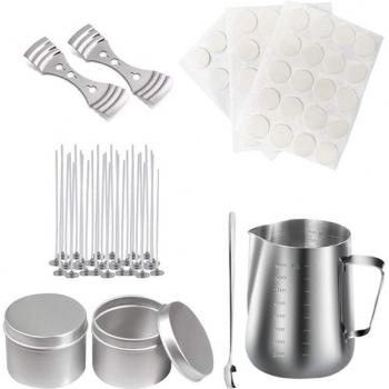 900ML Soy Wax Candle Making Supplies with Wicks and Stickers