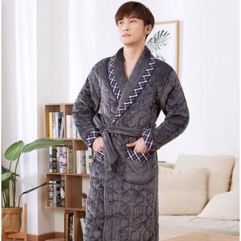 Big Yards XXXL Quilted Flannel Robe