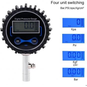 Jauge digitale pneus 200 PSI, robuste, écran 2‑1/2”, pour voiture