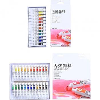 Künstlerische Acrylfarben 12/24 Farben 12ml