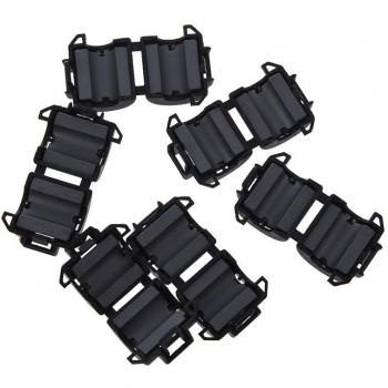 6 Pcs Black 8mm Diameter Ferrite Core Noise Suppressors