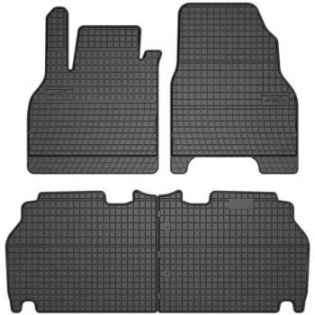 FROGUM 07831 Ensemble de tapis de sol Caoutchouc avant et arrière 4 noir Sur mesure RENAULT: Kangoo II / Grand Kangoo