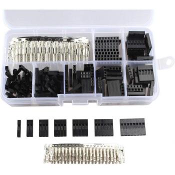 Kit de connecteurs Dupont 2,54 mm – 620 pièces (mâle/femelle)