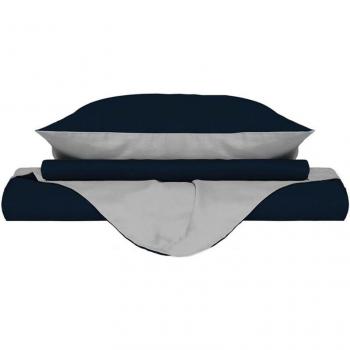 Copripiumino Comfort Duo Blu Scuro & Grigio Light