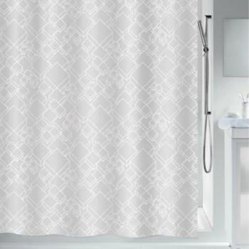 Rideau de douche Polyester Spirella PEER 180x200cm Blanc