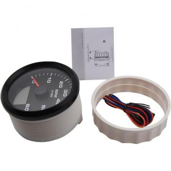 Compteur de vitesse digital 85mm à cristaux liquides pour bateaux et motos, 6000 tr/min, 9-32V