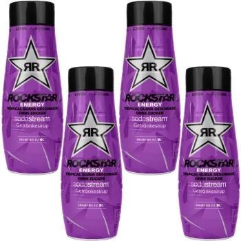 Kit sciroppo per SodaStream Rockstar Guava Tropical Zero 440ml 4 pezzi