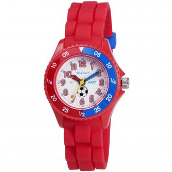 Kinderuhr Tikkers TK0040 mit rotem Silikonarmband