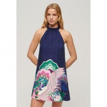 Vestito Corto Senza Maniche Superdry Navy Funetotsuru XS