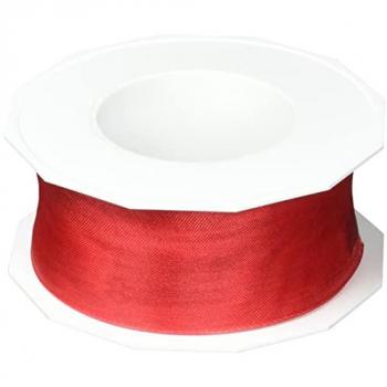 PRÄSENT Geschenkband Four Seasons seidenmatt rot 40,0 mm x 25,0 m