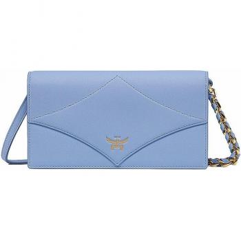 MCM Women's LRG Diamond Chain Wallet in Spanish Calf Leather