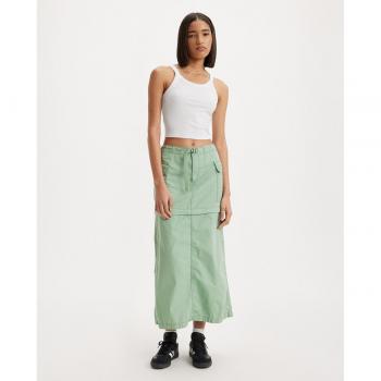 Levi's - Falda larga de algodón con bolsillos