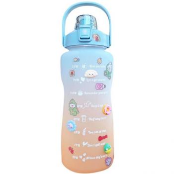 2000ml Frosted Gradient Water Bottle