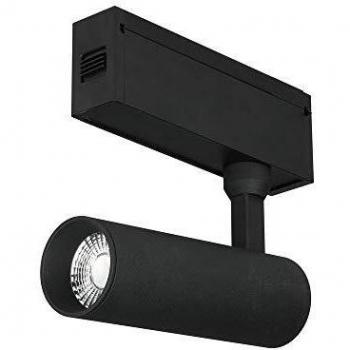 FARETTO LED COB DA BINARIO MAGNETICO POTENZA 15W 24V - COLORE NERO - LUCE BIANCO CALDO - V-TAC