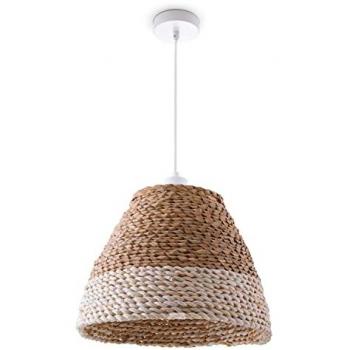 Lampadario Rustico in Vimini Ø34 cm