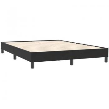 Letto Box Spring senza Materasso Nero 140x210 cm