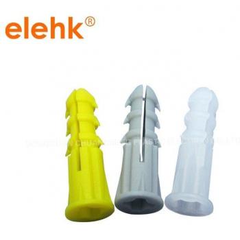 100pcs Grey Plastic Wall Plug Anchors 6x25mm (Screw Dia 3.2-3.5mm)