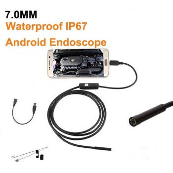 Flexible 2M 1M Endoscope Camera 5.5mm 7mm for Android PC - IP67 Waterproof